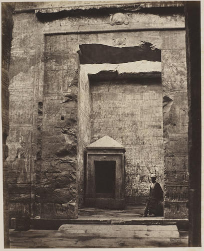 Monolithic shrine in the Adytum of the Temple of Edfou [Temple of Horus, Edfu]