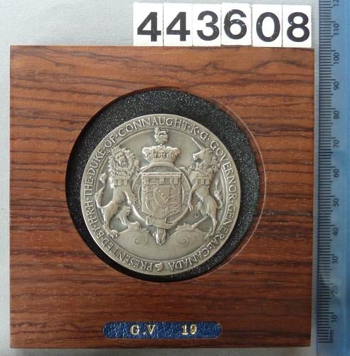 Presentation medal of the Duke of Connaught, Governor General of Canada, 1911
