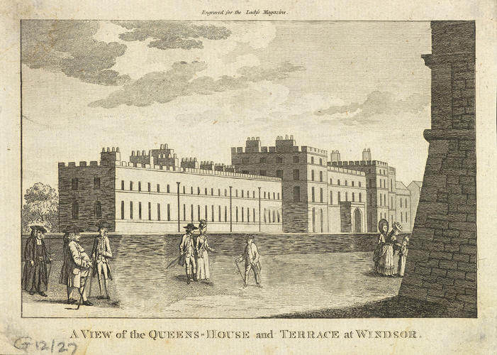 A View of the Queen's House and Terrace at Windsor A View of the Queen's House and Terrace at Windsor