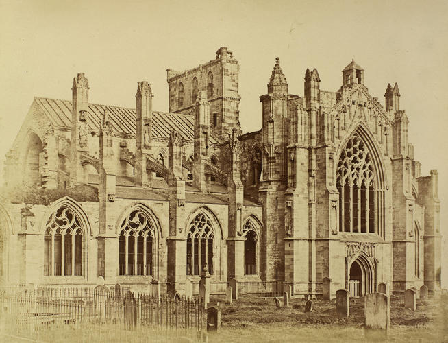 South West View of Melrose Abbey