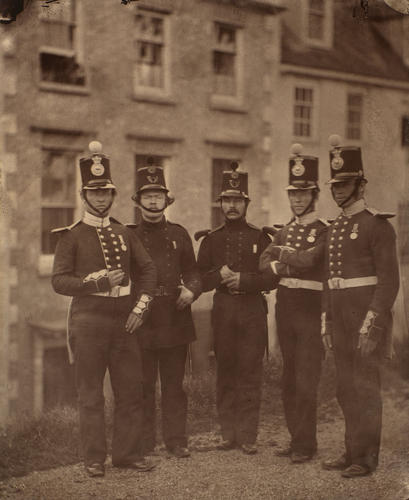 Soldiers of the Royal Marines and Rifle Brigade who served in the Crimean War Soldiers of the Royal Marines and Rifle Brigade who served in the Crimean War