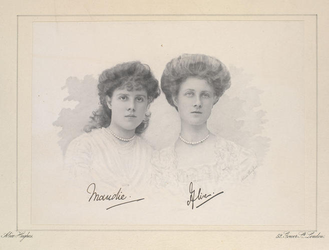Princess Maud, later Countess of Southesk (1893-1945) and Princess Alexandra, later 2nd Duchess of Fife (1891-1959)
