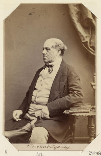 Viscount Sydney. [Royal Household Portraits. Volume 55. ]