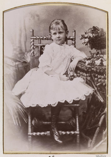 Princess Wilhelmine of the Netherlands. [Album: Photographs. Royal Portraits, 1883-1891]