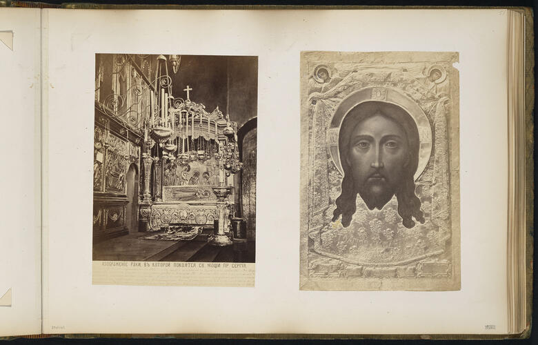 An icon at the monastery of Trinity Lavra of St Sergius, Russia