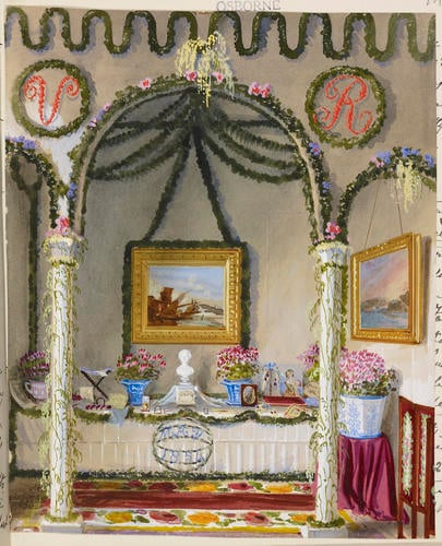 Queen Victoria's Birthday Table at Osborne, 24 May 1854
