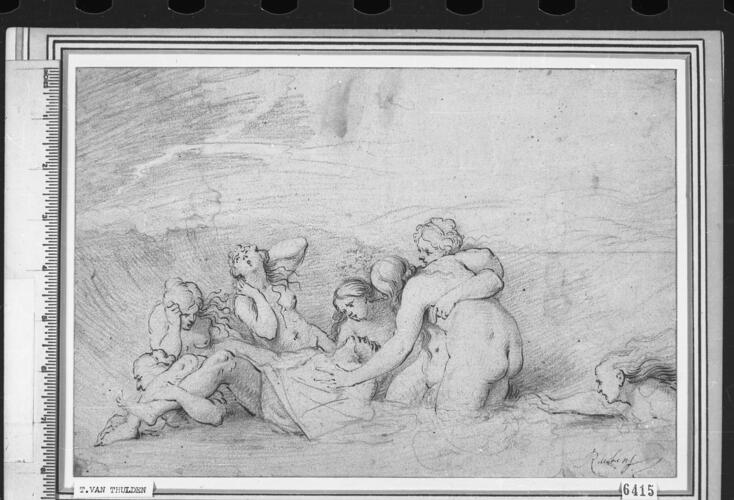 Sirens lamenting the death of Leander