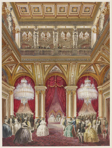 The Salle des Cariatides at the Hôtel de Ville, 23 August 1855