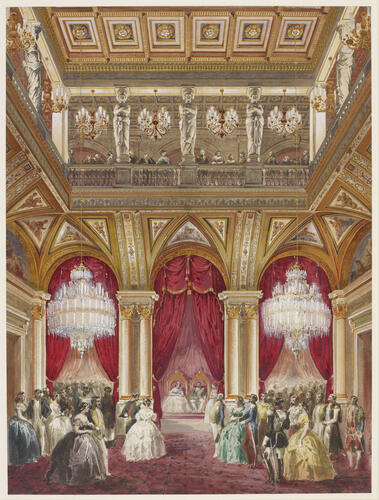 The Salle des Cariatides at the Hôtel de Ville, 23 August 1855 The Salle des Cariatides at the Hôtel de Ville, 23 August 1855