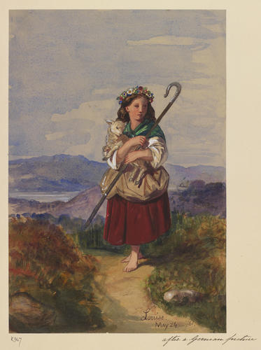 A young shepherdess