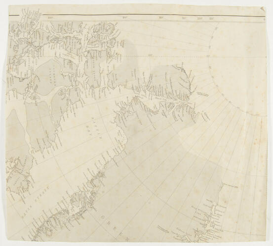 Map of Baffin Bay, Canadian North West Territories and Greenland Map of Baffin Bay, Canadian North West Territories and Greenland