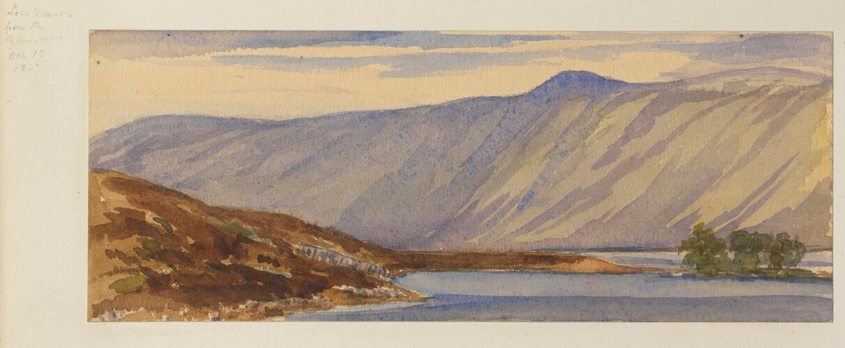 Master: SKETCHES BY QUEEN VICTORIA I
Item: Loch Muick from the Glassalt