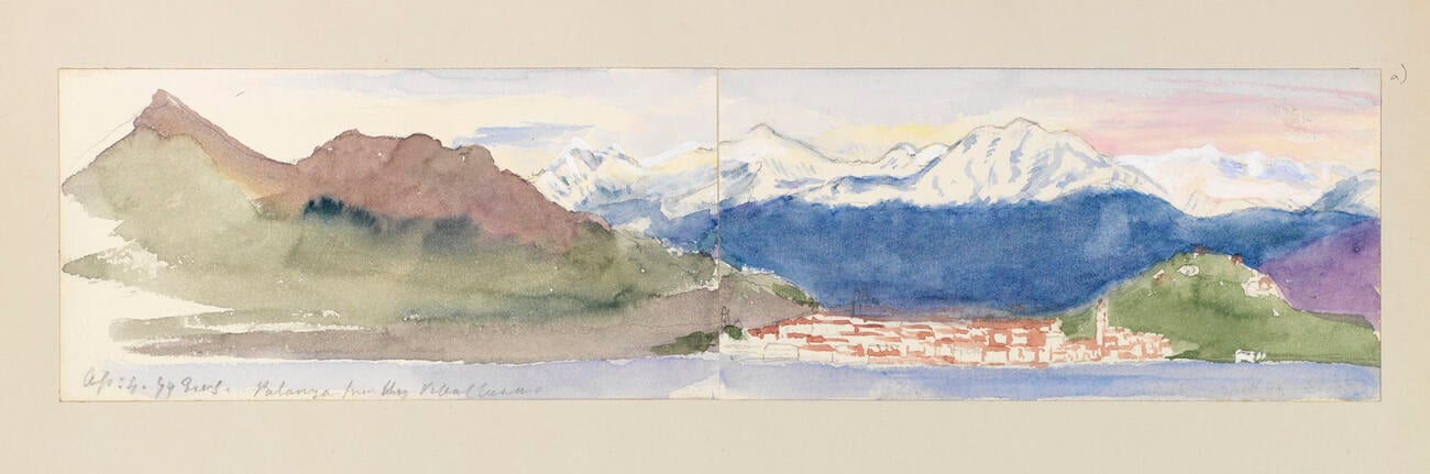 Master: SKETCHES BY QUEEN VICTORIA II
Item: Palanza f[ro]m the Villa Clara