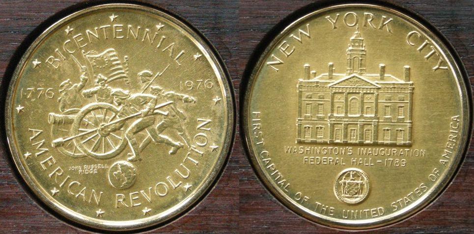 U. S. A. Medal commemorating the bicentenary of American Independence, 1976 U. S. A. Medal commemorating the bicentenary of American Independence, 1976