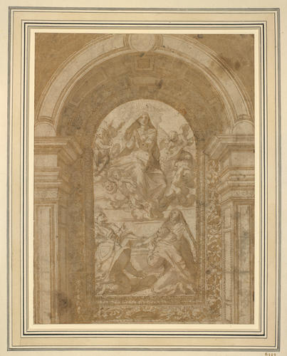 The Assumption of the Virgin in the Presence of four Saints The Assumption of the Virgin in the Presence of four Saints