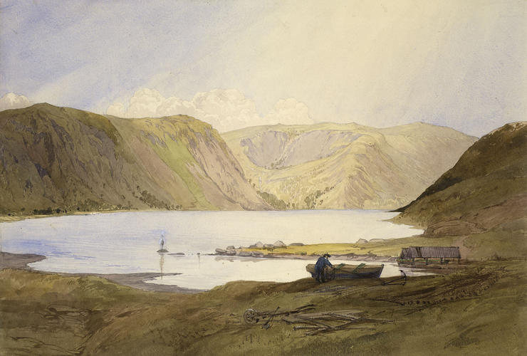 Loch Muick: the east end at noon Loch Muick: the east end at noon