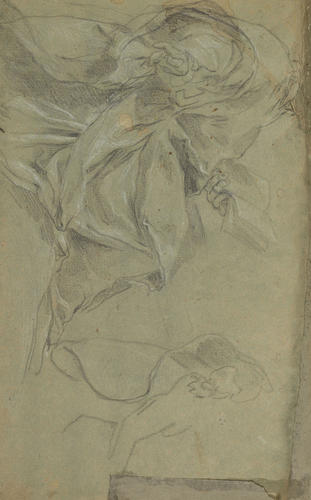 Recto: A study of a standing firgure. Verso: A study of a seated figure Recto: A study of a standing firgure. Verso: A study of a seated figure