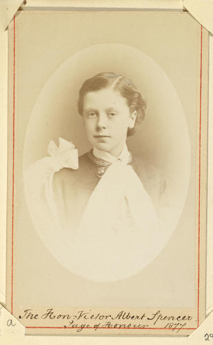 The Hon. Victor Albert Spencer, Page of Honour. 1877. [Royal Household Portraits. Volume 55. ]