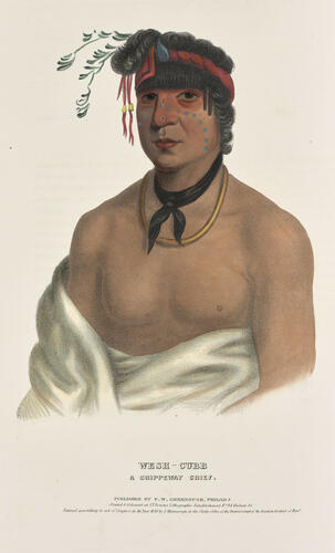 History of the Indian tribes of North America : with biographical sketches and anecdotes of the principal chiefs. Embellished with one hundred and twenty portraits from the Indian Gallery in the Department of War, at Washington ; v. 1 / by Thomas L. M'Kenney. . . and James Hall