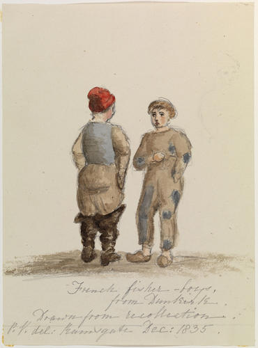 Master: PRINCESS VICTORIA SKETCHES 2
Item: French fisher-boys from Dunkirk