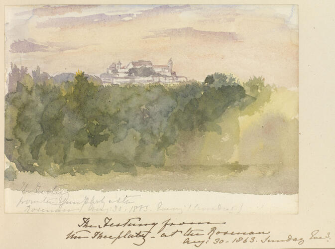 Master: SKETCHES FROM NATURE V. R. 1862 TO 1866
Item: The Festung