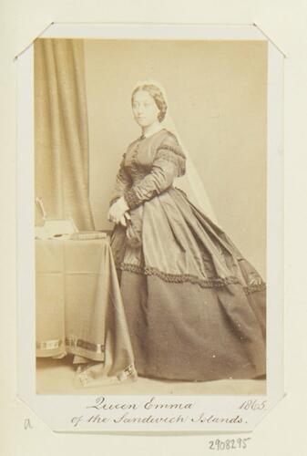 Emma Kalanikaumakaʻamano Kaleleonālani Naʻea Rooke, Queen of the Kingdom of Hawaii (1836-85) Emma Kalanikaumakaʻamano Kaleleonālani Naʻea Rooke, Queen of the Kingdom of Hawaii (1836-85)