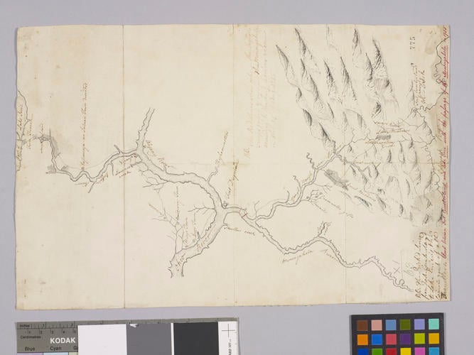 Map of Monongahela River, 1755 (Pennsylvania, USA) Map of Monongahela River, 1755 (Pennsylvania, USA)