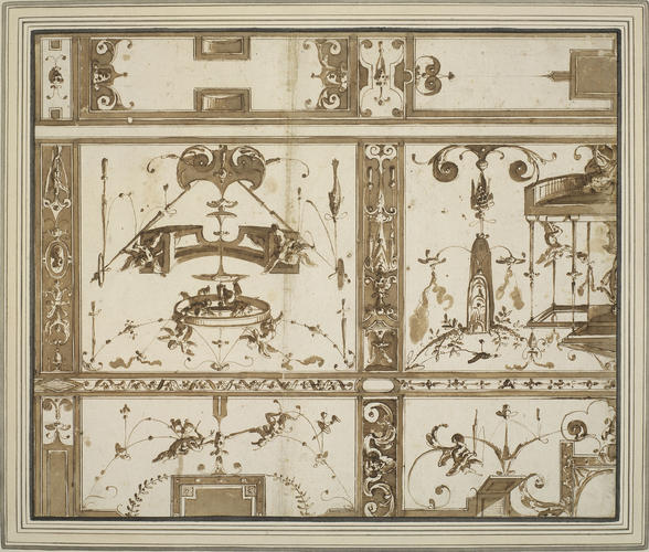 A design for the decoration of a ceiling