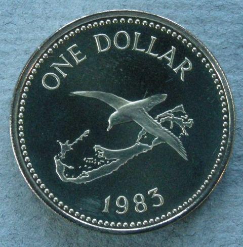 Bermuda. Proof 1 dollar, 1983 Bermuda. Proof 1 dollar, 1983