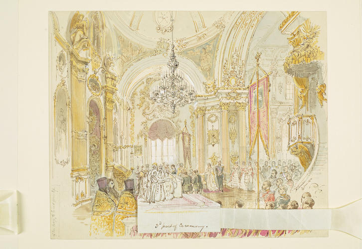 The Orthodox marriage service of Alfred, Duke of Edinburgh and Maria Alexandrovna, 23 January 1874