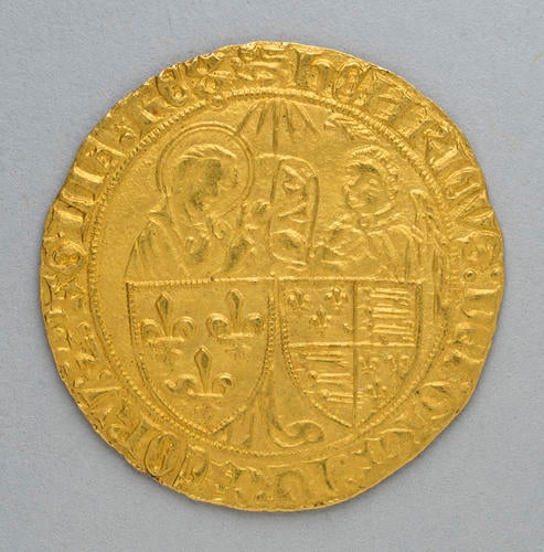 Anglo-Gallic. Henry VI, King of England and France (1422-53). 	Salut d'or