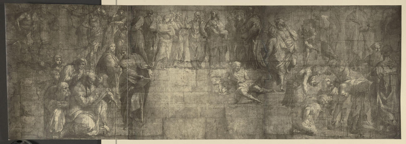 Master: Set of seven photographs of the cartoon for 'The School of Athens'
Item: Cartoon for 'The School of Athens' Master: Set of seven photographs of the cartoon for 'The School of Athens'
Item: Cartoon for 'The School of Athens'