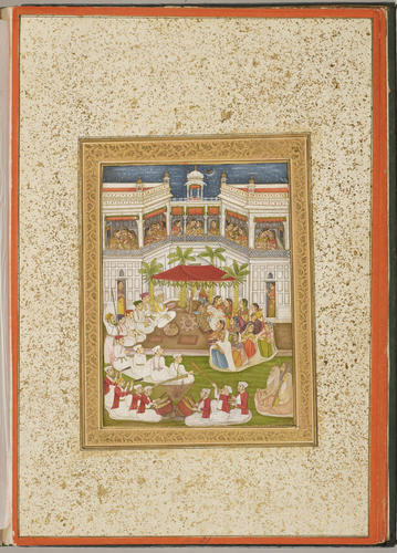Master: Album of paintings of Hindu gods
Item: कृष्ण रुक्मिणी विवाह The Marriage of Krishna and Rukmini Master: Album of paintings of Hindu gods
Item: कृष्ण रुक्मिणी विवाह The Marriage of Krishna and Rukmini