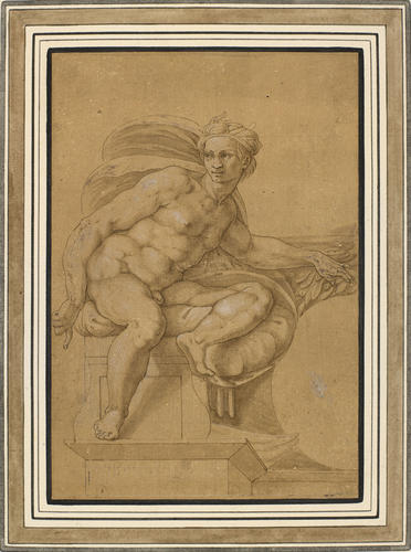 A nude youth