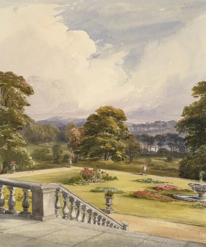 Haddo House, view from the terrace