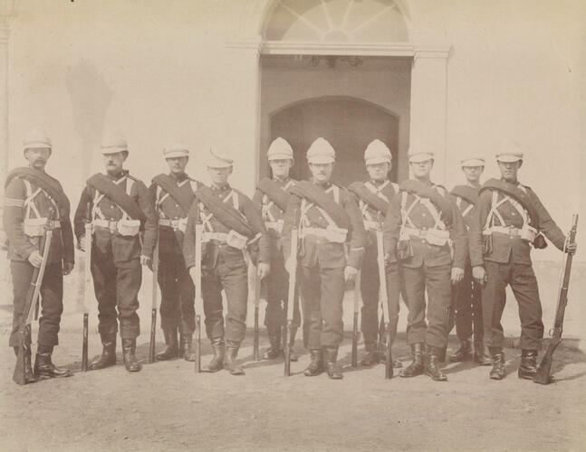 Soldiers from the Queen's Own (Royal West Kent Regiment) who served in the Anglo-Egyptian War