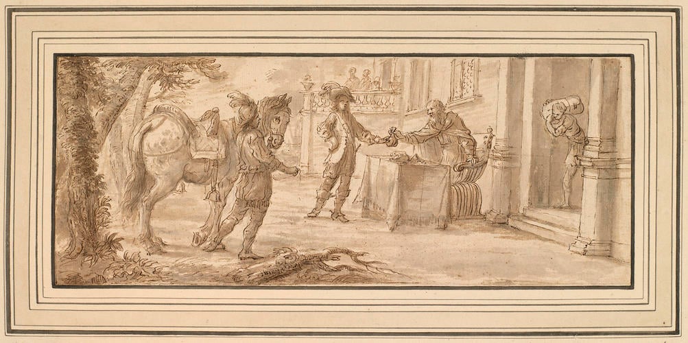 The Prodigal Son receiving his portion The Prodigal Son receiving his portion