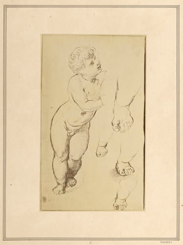 Studies for the Christ Child and His left Foot