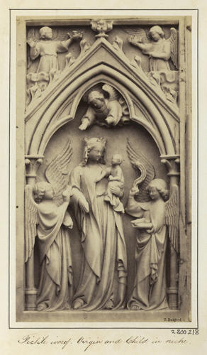 'Fictile Ivory. Virgin and Child in Niche'