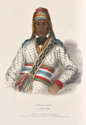 History of the Indian tribes of North America : with biographical sketches and anecdotes of the principal chiefs. Embellished with one hundred and twenty portraits from the Indian Gallery in the Department of War, at Washington ; v. 2 / by Thomas L. M'Kenney. . . and James Hall