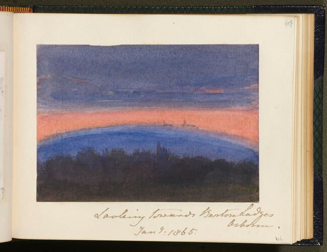 Master: SKETCHES FROM NATURE V. R. 1862 TO 1864
Item: Looking towards Barton Lodge, Osborne