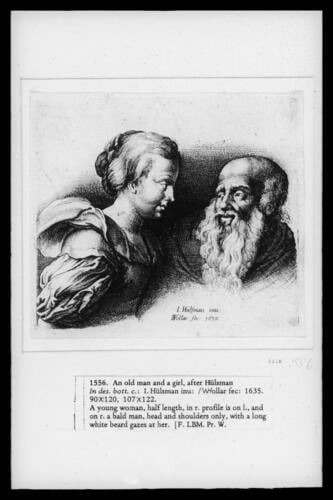 An old man and a girl, after Hülsman An old man and a girl, after Hülsman