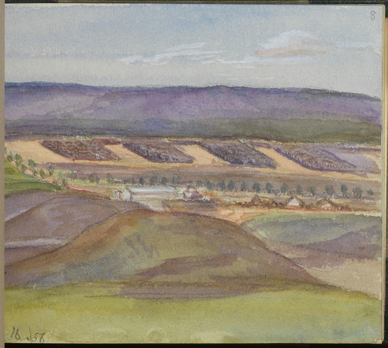Master: SKETCHES FROM NATURE V. R. 1855 TO 1860
Item: A view of the camp at Aldershot Master: SKETCHES FROM NATURE V. R. 1855 TO 1860
Item: A view of the camp at Aldershot