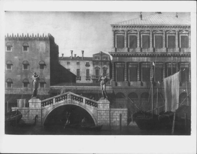 Venice: Caprice View of the Zecca and Granaries with the Ponte della Pescaria