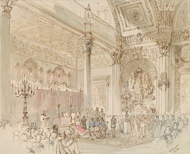 The Anglican marriage service of Alfred, Duke of Edinburgh and Maria Alexandrovna, 23 January 1874 The Anglican marriage service of Alfred, Duke of Edinburgh and Maria Alexandrovna, 23 January 1874
