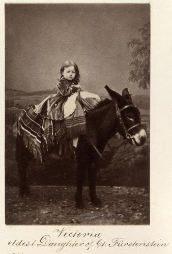 Photograph of Victoria, eldest daughter of Count Furstenstein (Chamberlain to the Crown Princess of Prussia)