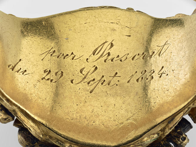Presentation ring with a miniature of Emperor Nicholas I (1796-1855)