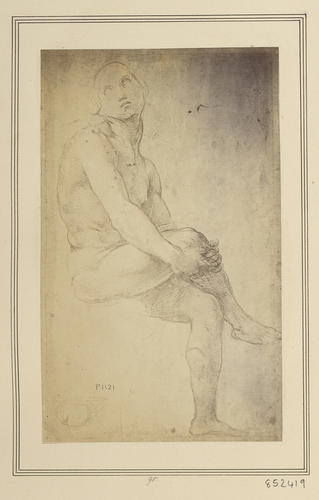 Study of a seated male figure