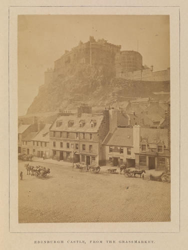 Edinburgh Castle, from the Grassmarket Edinburgh Castle, from the Grassmarket