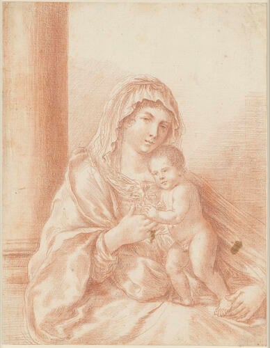 The Madonna and Child, beside a column The Madonna and Child, beside a column